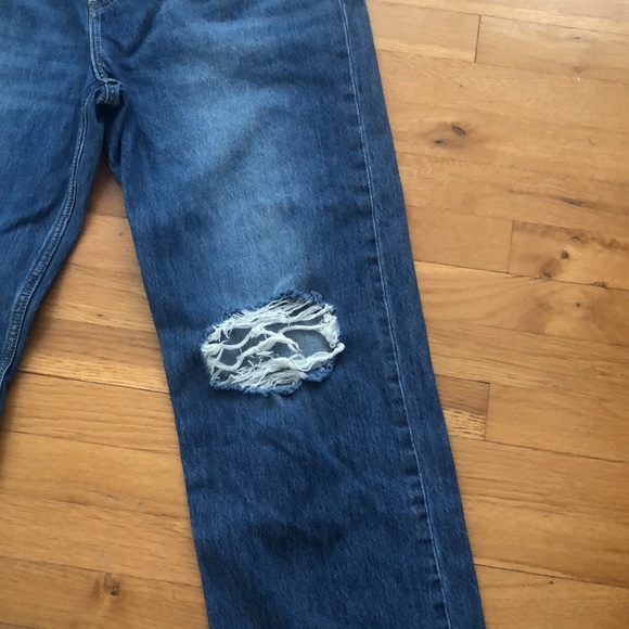 SALE Levi’s Low Pro Straight leg distressed Jean denim  Size 33 mid rise - Picture 5 of 10